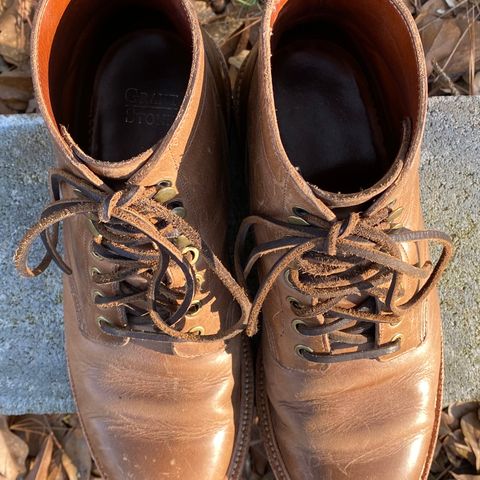 View photo of Grant Stone Diesel Boot in Horween Natural Chromexcel