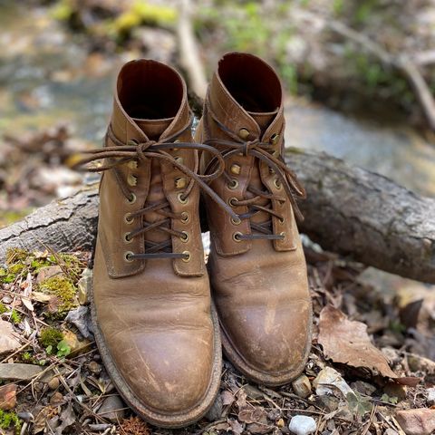 View photo of Grant Stone Diesel Boot in Horween Natural Chromexcel