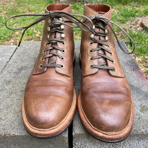 View photo of Grant Stone Diesel Boot in Horween Natural Chromexcel