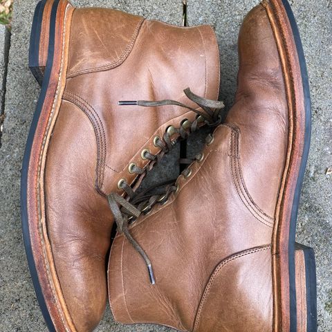 View photo of Grant Stone Diesel Boot in Horween Natural Chromexcel