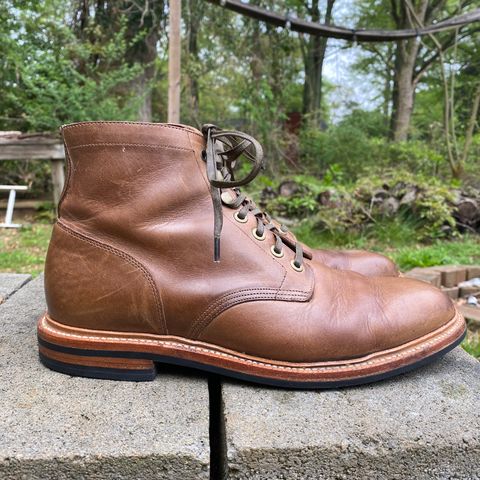 View photo of Grant Stone Diesel Boot in Horween Natural Chromexcel