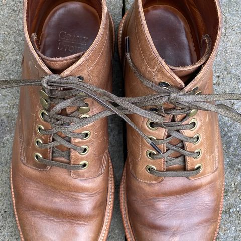 View photo of Grant Stone Diesel Boot in Horween Natural Chromexcel