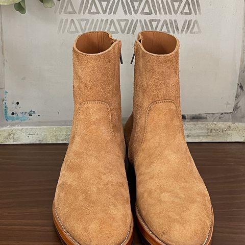 Briselblack The Stride Side Zip Boots in Badalassi Carlo Cognac Minerva
