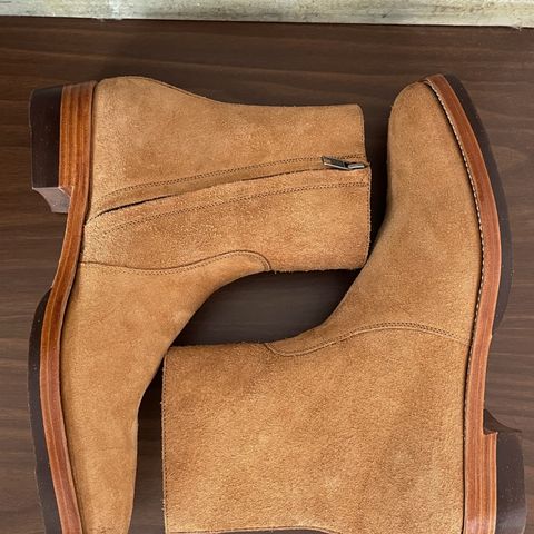 Briselblack The Stride Side Zip Boots in Badalassi Carlo Cognac Minerva