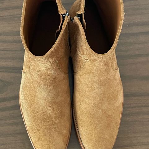 Briselblack The Stride Side Zip Boots in Badalassi Carlo Cognac Minerva