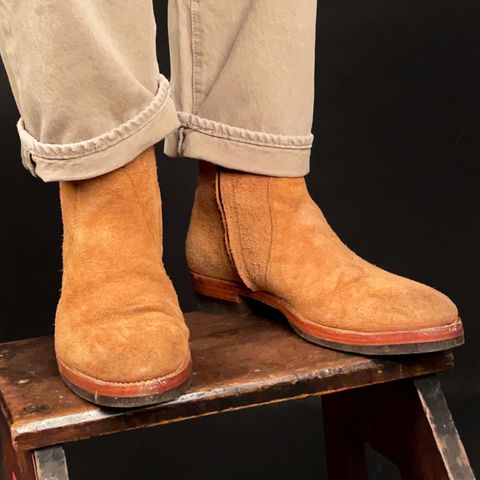 Briselblack The Stride Side Zip Boots in Badalassi Carlo Cognac Minerva