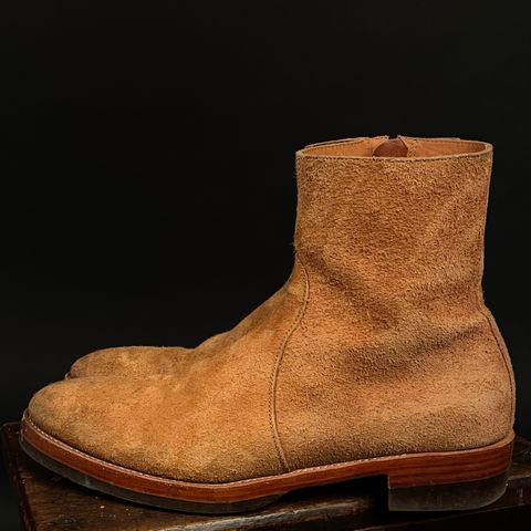 Briselblack The Stride Side Zip Boots in Badalassi Carlo Cognac Minerva