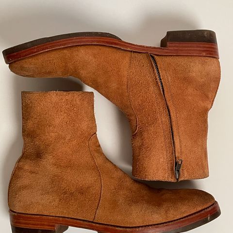 Briselblack The Stride Side Zip Boots in Badalassi Carlo Cognac Minerva