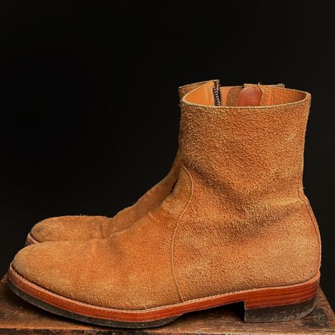 Briselblack The Stride Side Zip Boots in Badalassi Carlo Cognac Minerva