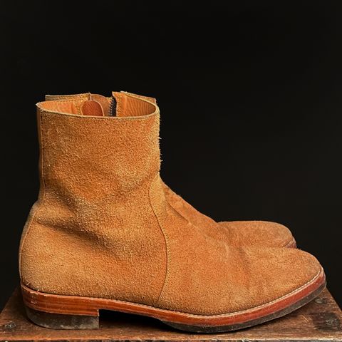 Briselblack The Stride Side Zip Boots in Badalassi Carlo Cognac Minerva