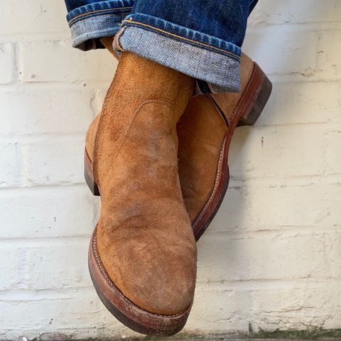Briselblack The Stride Side Zip Boots in Badalassi Carlo Cognac Minerva