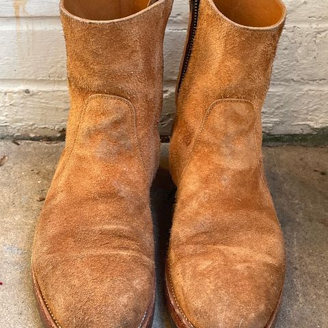 Briselblack The Stride Side Zip Boots in Badalassi Carlo Cognac Minerva