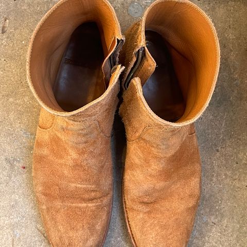 Briselblack The Stride Side Zip Boots in Badalassi Carlo Cognac Minerva