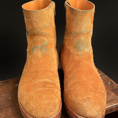 Briselblack The Stride Side Zip Boots in Badalassi Carlo Cognac Minerva