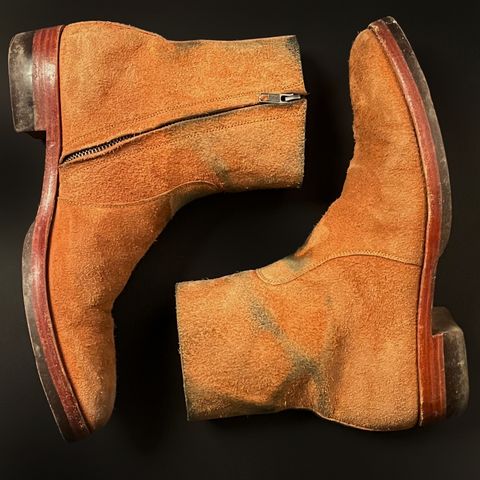 Briselblack The Stride Side Zip Boots in Badalassi Carlo Cognac Minerva
