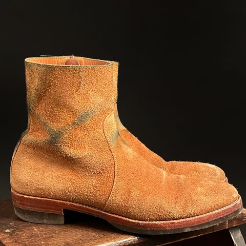 Briselblack The Stride Side Zip Boots in Badalassi Carlo Cognac Minerva