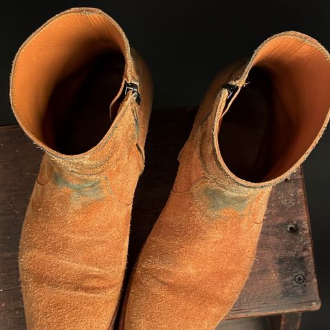 Briselblack The Stride Side Zip Boots in Badalassi Carlo Cognac Minerva
