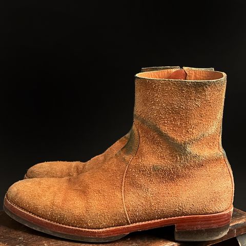Briselblack The Stride Side Zip Boots in Badalassi Carlo Cognac Minerva
