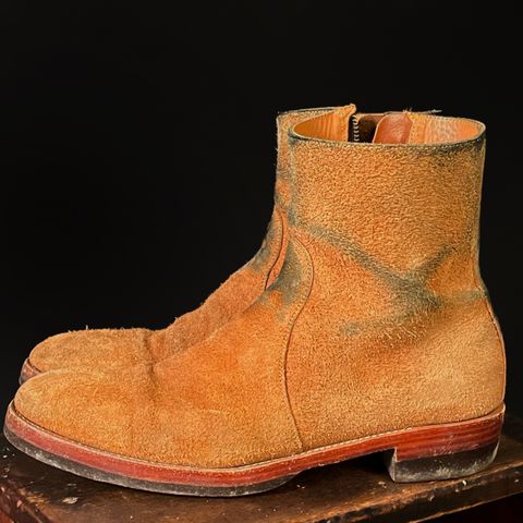 Briselblack The Stride Side Zip Boots in Badalassi Carlo Cognac Minerva