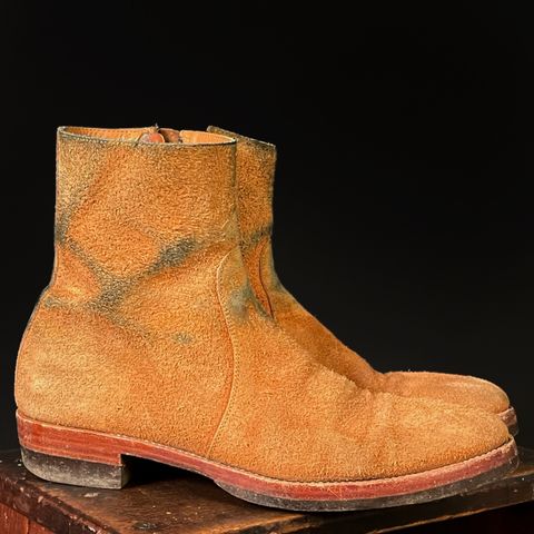 Briselblack The Stride Side Zip Boots in Badalassi Carlo Cognac Minerva