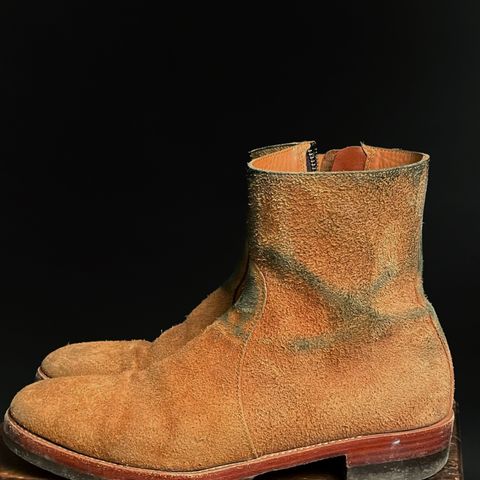 Briselblack The Stride Side Zip Boots in Badalassi Carlo Cognac Minerva