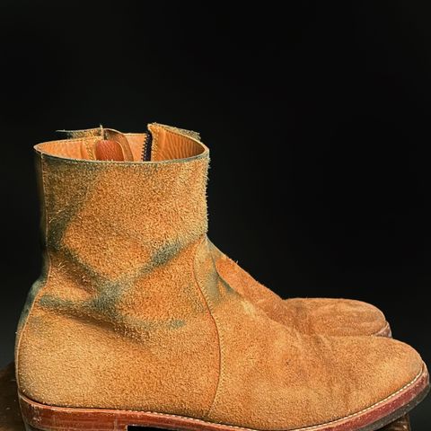 Briselblack The Stride Side Zip Boots in Badalassi Carlo Cognac Minerva