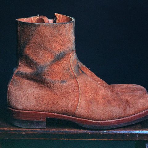 Briselblack The Stride Side Zip Boots in Badalassi Carlo Cognac Minerva