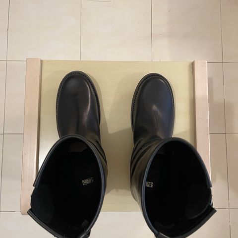 Addict Boots AB-01 Engineer Boots in Black Dye-Finished Horsehide