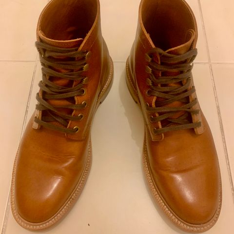 View photo of Grant Stone Diesel Boot in Badalassi Carlo Saddle Tan Minerva