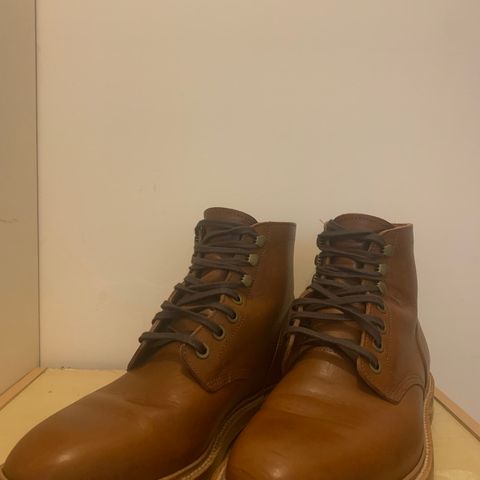 View photo of Grant Stone Diesel Boot in Badalassi Carlo Saddle Tan Minerva