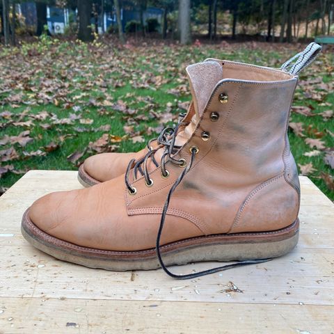 View photo of Unmarked DB Hunter in Oiled Natural Veg Tan