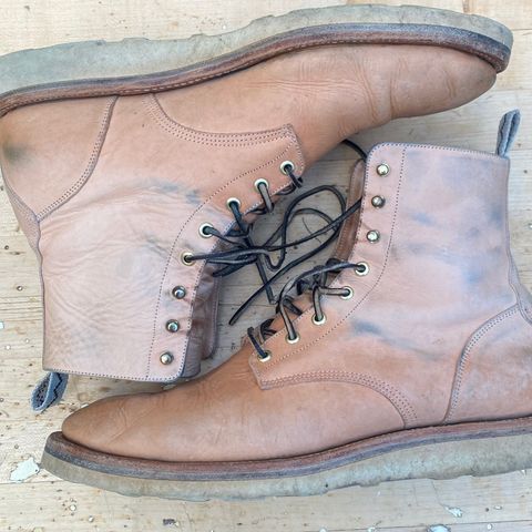 View photo of Unmarked DB Hunter in Oiled Natural Veg Tan