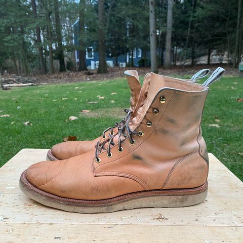 View photo of Unmarked DB Hunter in Oiled Natural Veg Tan