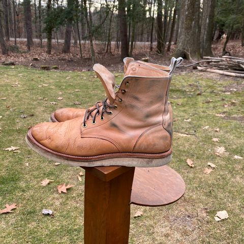 View photo of Unmarked DB Hunter in Oiled Natural Veg Tan