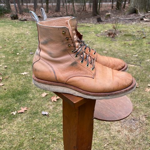 View photo of Unmarked DB Hunter in Oiled Natural Veg Tan