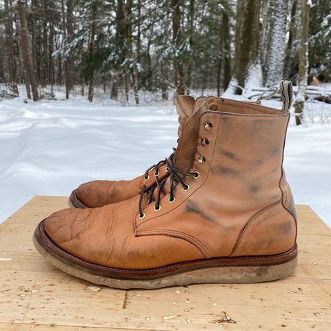 View photo of Unmarked DB Hunter in Oiled Natural Veg Tan