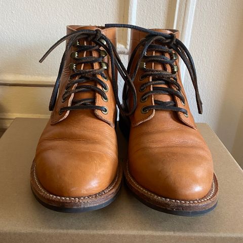 View photo of Grant Stone Diesel Boot in Horween English Tan Essex