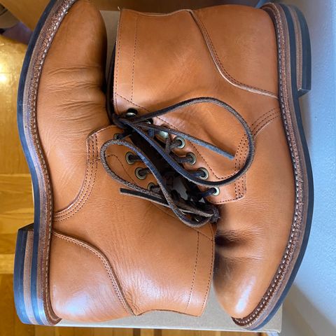 View photo of Grant Stone Diesel Boot in Horween English Tan Essex