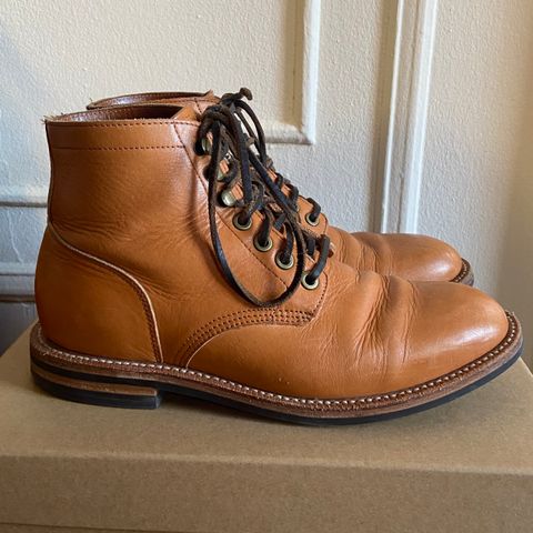 View photo of Grant Stone Diesel Boot in Horween English Tan Essex