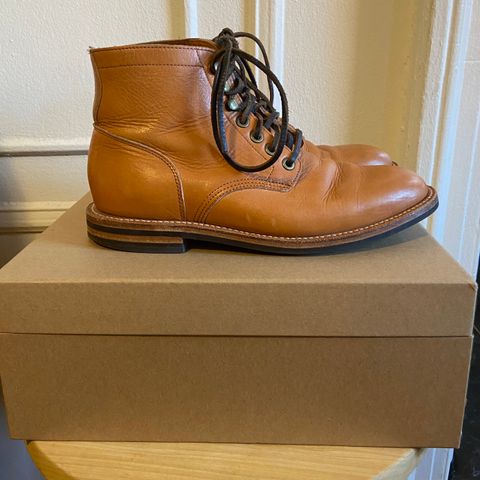 View photo of Grant Stone Diesel Boot in Horween English Tan Essex