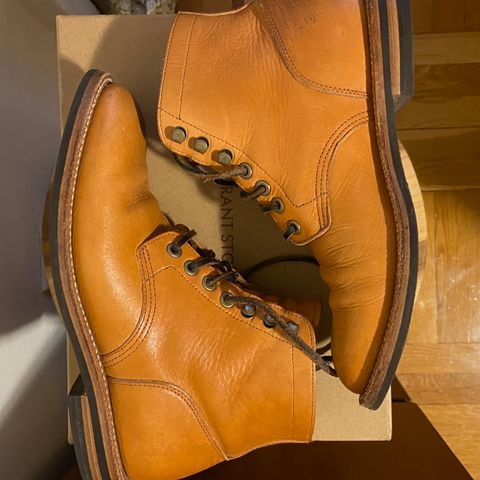 View photo of Grant Stone Diesel Boot in Horween English Tan Essex