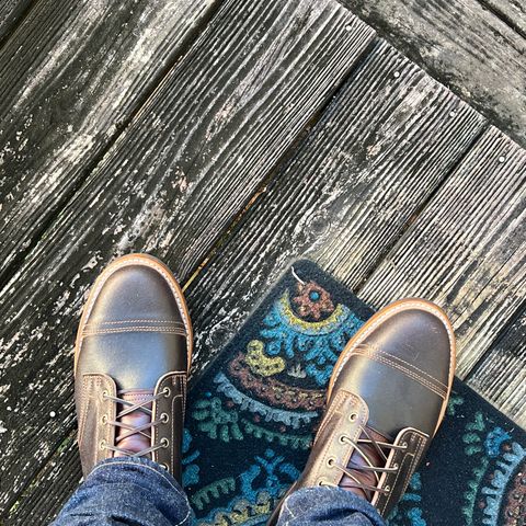 View photo of Truman Service Boot in Horween Java Waxed Flesh