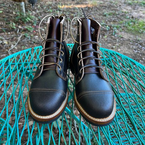 View photo of Truman Service Boot in Horween Java Waxed Flesh