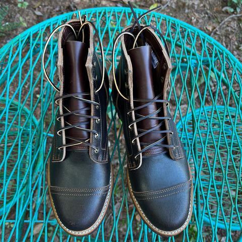 View photo of Truman Service Boot in Horween Java Waxed Flesh