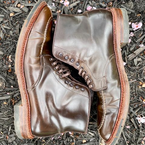 Alden Tanker Boot in Horween Cigar Shell Cordovan