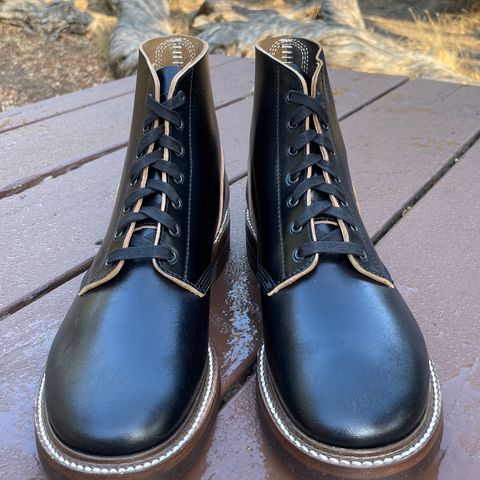 John Lofgren M-43 Service Shoes in Shinki Black Teacore Horsebutt