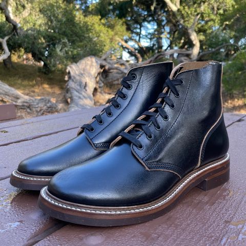 John Lofgren M-43 Service Shoes in Shinki Black Teacore Horsebutt