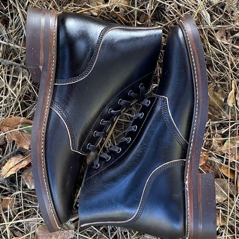 John Lofgren M-43 Service Shoes in Shinki Black Teacore Horsebutt