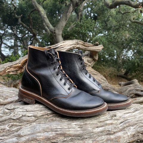 John Lofgren M-43 Service Shoes in Shinki Black Teacore Horsebutt