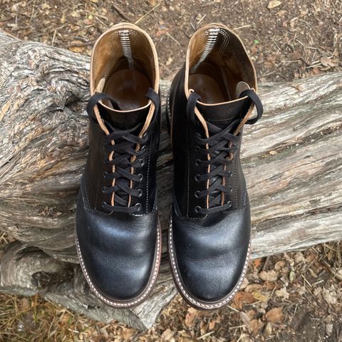 John Lofgren M-43 Service Shoes in Shinki Black Teacore Horsebutt